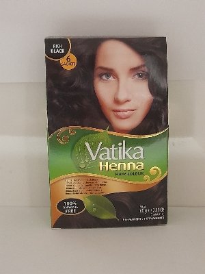 Vatika Henna Hair Colour - Rich Black 100 gm