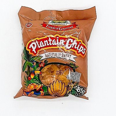Tropical Gourmet Plantain Chips naturally sweet 85 gm
